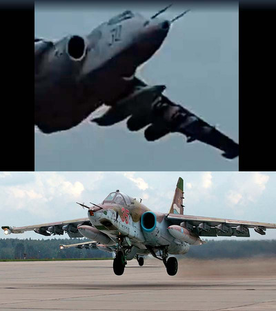 Украинский Су-25 выходит из чата