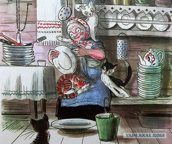 Забавные рисованные кошки
