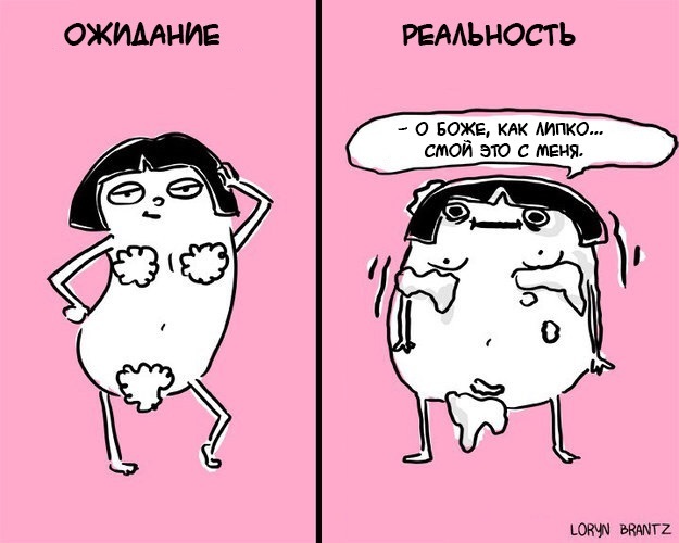 Секс: ожидание vs реальность