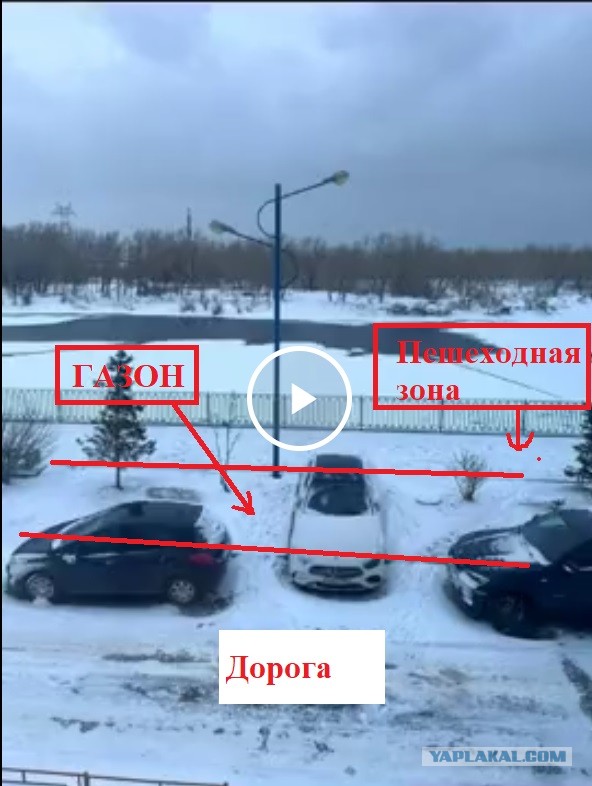 Любитель парковки на газоне