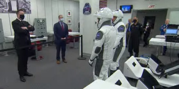 Прямая трансляция пилотируемого запуска SpaceX Crew Dragon