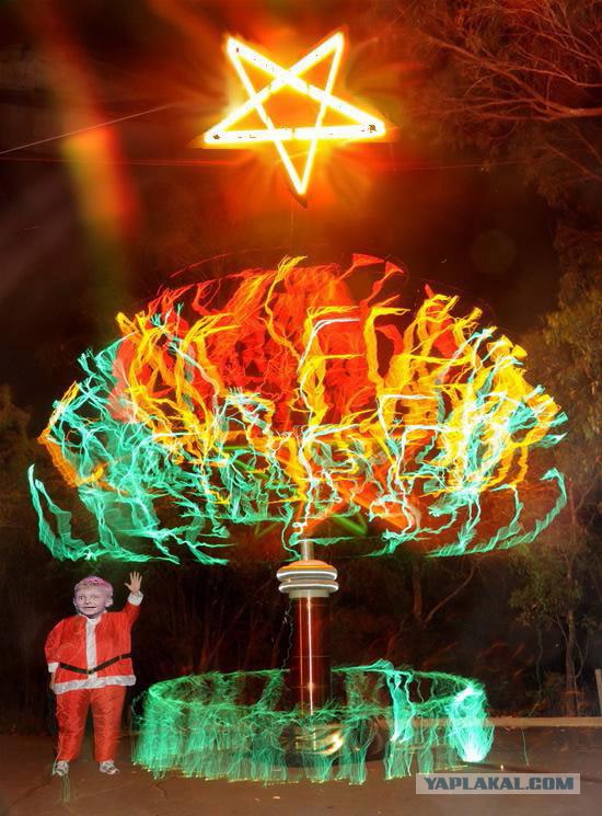 Рождественская елка - Тесла (10 фото)
