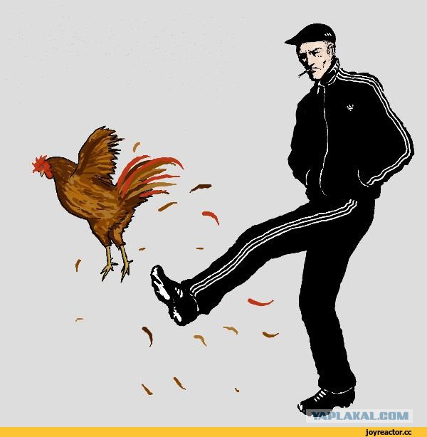 Просто побрил своего петуха