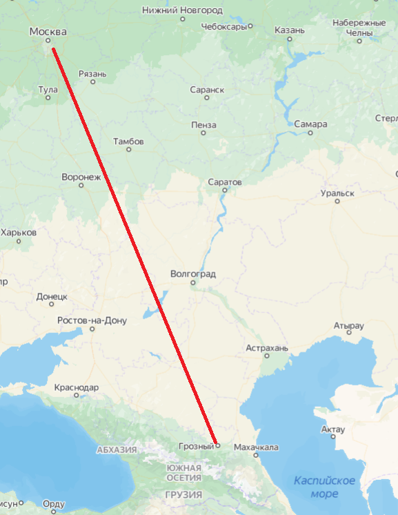 Boeing 737 авиакомпании Utair рейсом Грозный - Москва подал сигнал бедствия над Каспийским морем