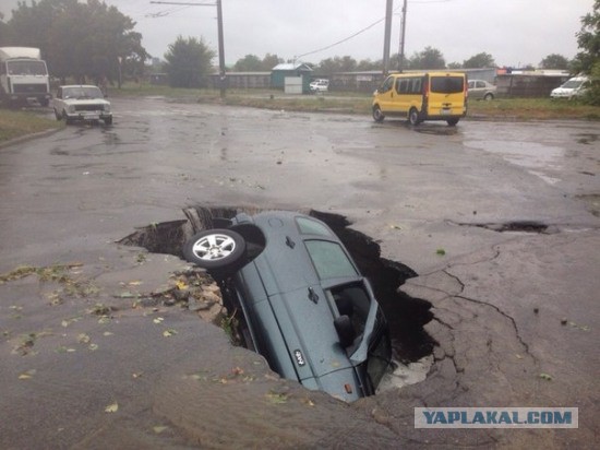 Ночной ураган в Днепропетровске, 24.09.2014.