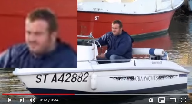 Соловьев в Италии на озере Комо и его белая лодка