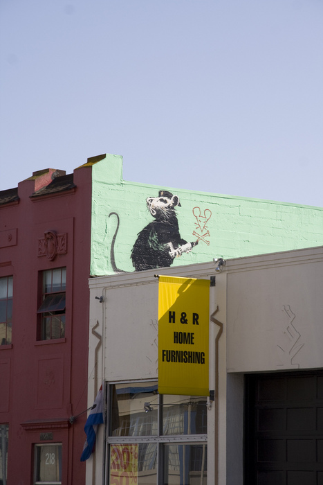 Бэнкси отметился на стенах Сан-Франциско