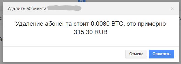 Абонент удалился