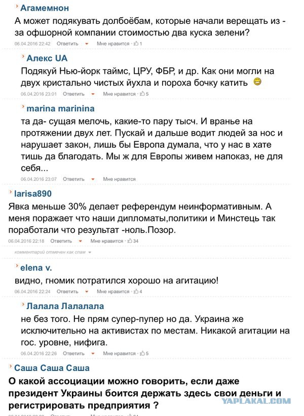СМИ: 64% голландцев высказались против ассоциации Украины с ЕС