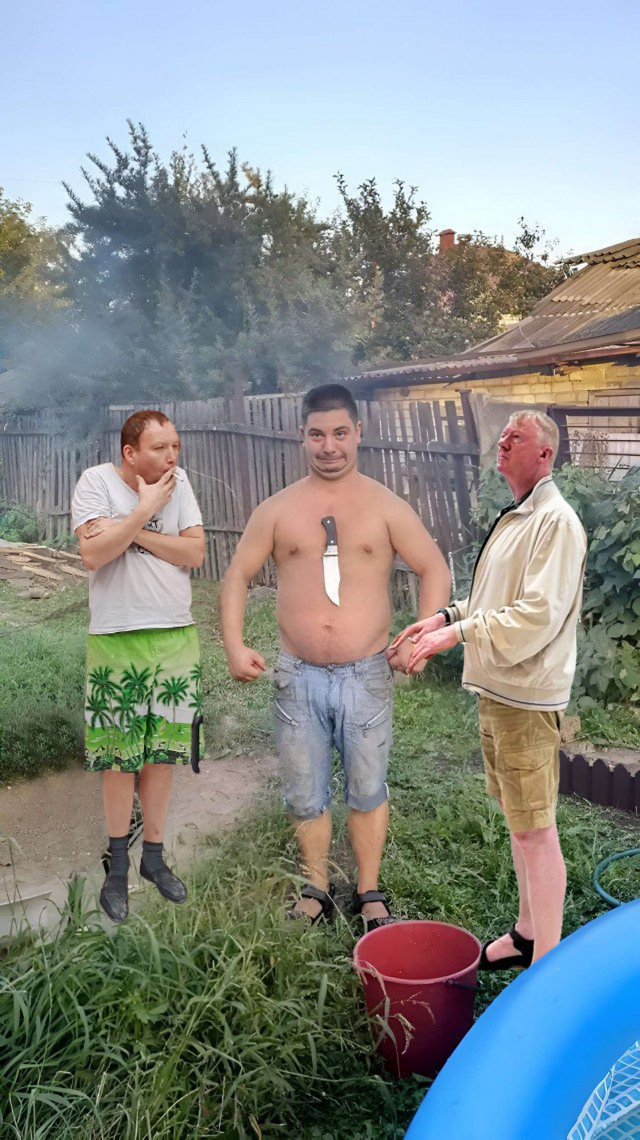 Фотожаба "Грозный пузан"