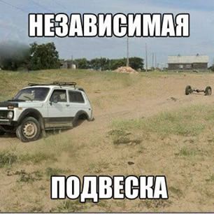Автоюмор, смекалка, но чаще абсурд