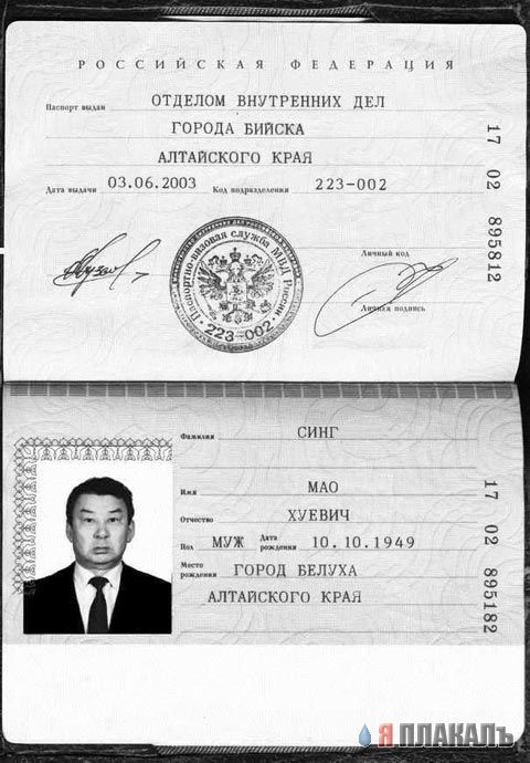 Смешные фамилии
