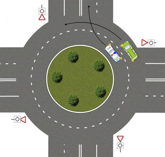 Есть ли тут помеха справа?