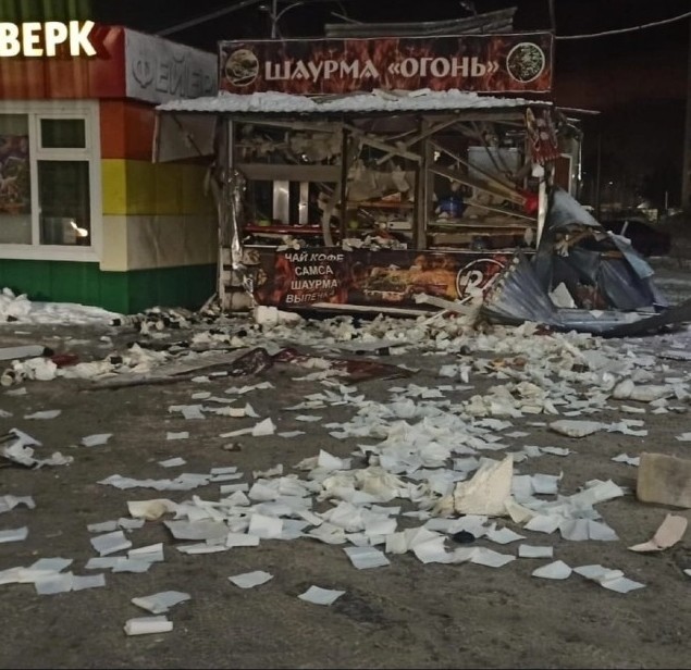 В Вологде взорвался ларек с шаурмой