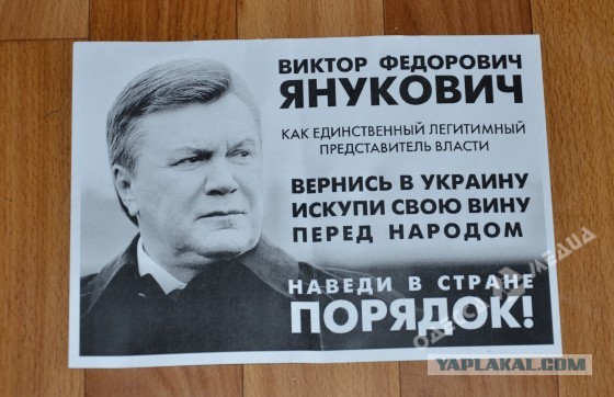Янукович хочет вернуться на родину как президент