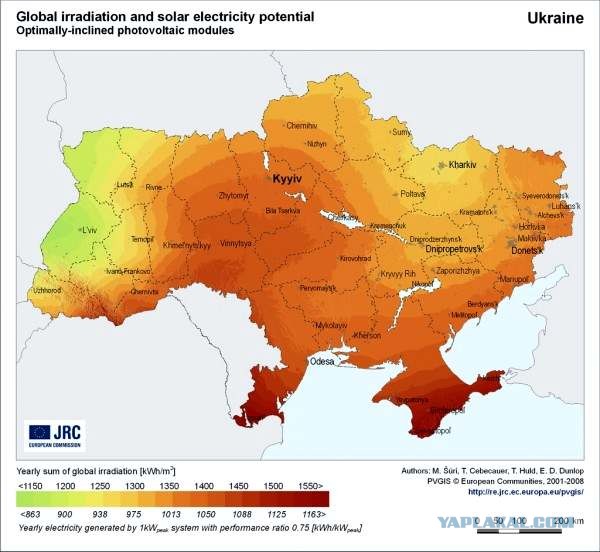 Украина запустила солнечную электростанцию 2-ю по мощности в Европе