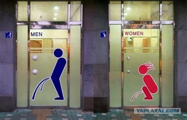 Креативные указатели для уборных