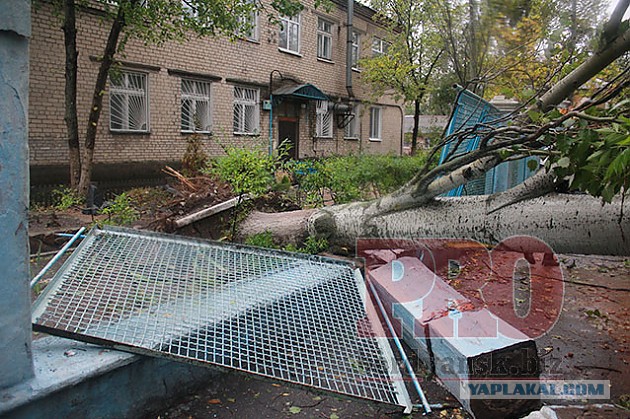 Ночной ураган в Днепропетровске, 24.09.2014.