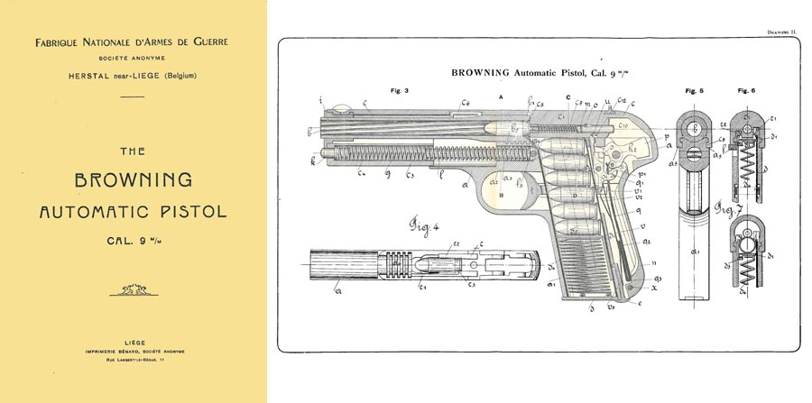 Браунинг пистолет схема