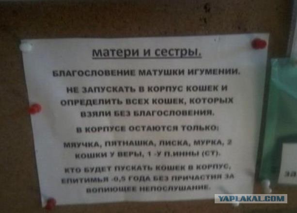 26 церковных объявления
