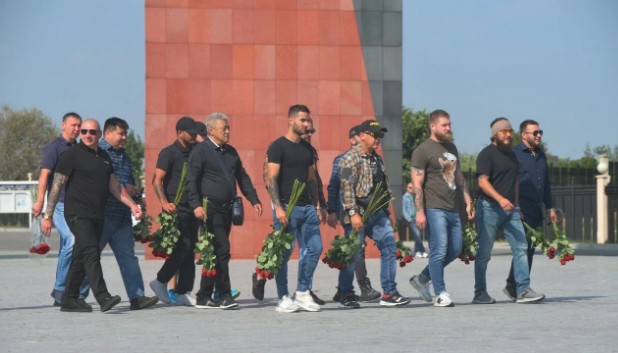 Могила одного из основателей ЧВК "Вагнер" Дмитрия Уткина на Мытищинском кладбище