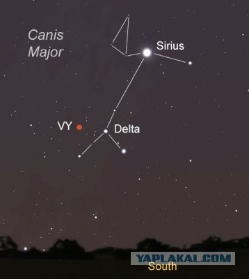 Самая большая звезда во Вселенной