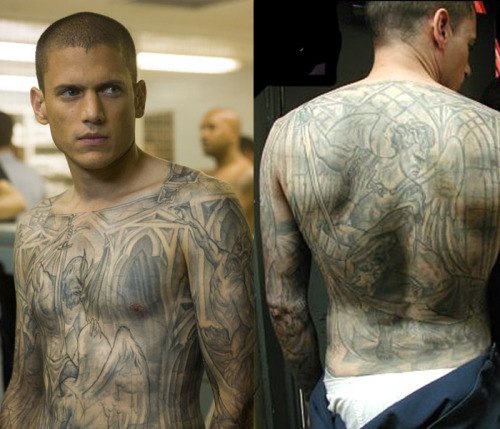 Prison gym mounth tattoo