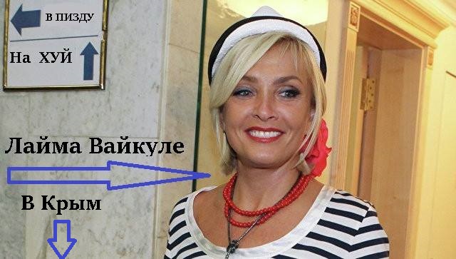 Лайма Вайкуле заявила, что ни за что не поедет в Крым‍