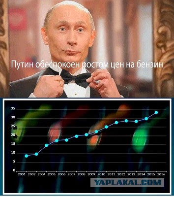 Путина удивил рост цен на бензин