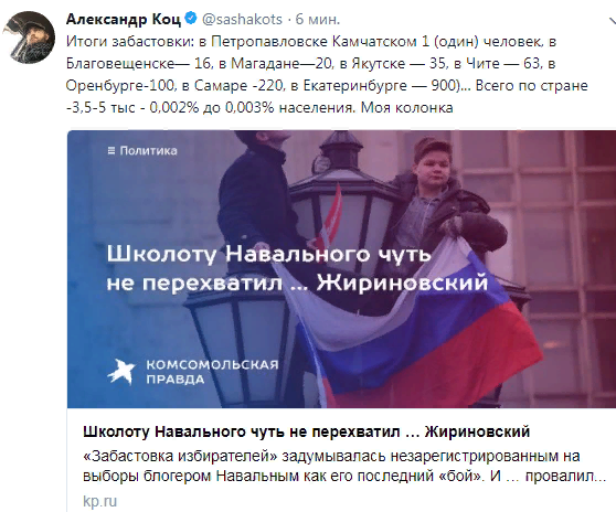 Москва, Тверская, многотысячный митинг протеста, вид сверху (снято с дрона)