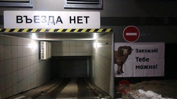 Смешные объявления, надписи и вывески