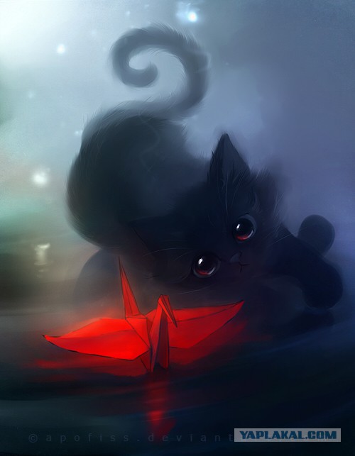 Забавные рисованные кошки