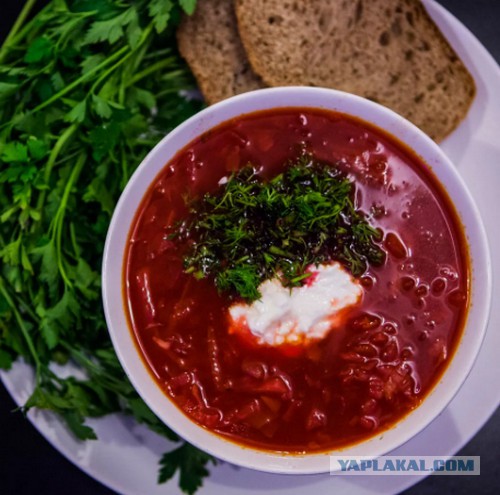 Борщ и три зажарки.