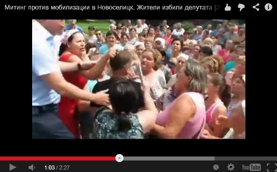 Митинг против мобилизации в Новоселицк