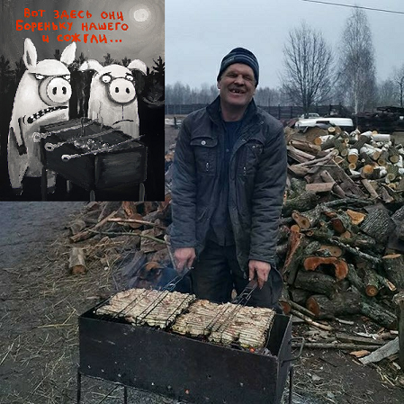 Когдa-нибудь я брошу вcё, уеду в деревню и буду также счастлив, как Серёгa