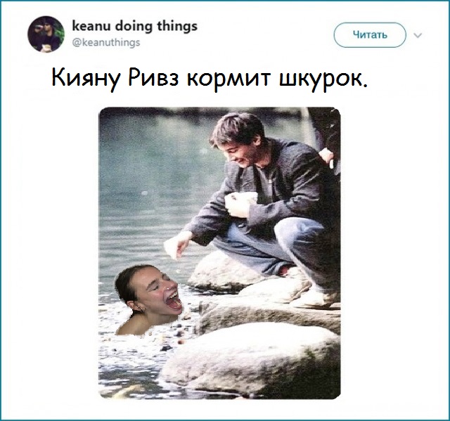 В сети выкладывают фотографии, на которых самый искренний актер Голливуда делает забавные вещи