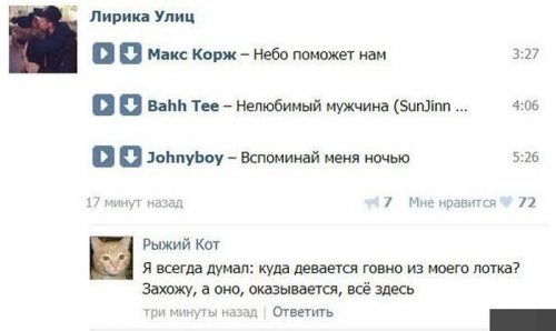 Смешные комментарии из социальных сетей