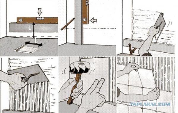 Как я укладывал плитку в ванной...