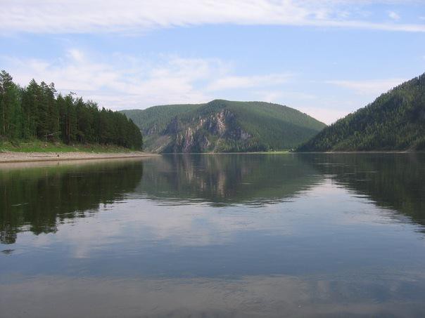 Река Лена. На самодельном плоту