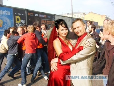 Романтический фон на свадебном фото