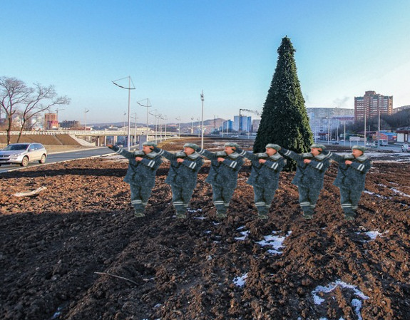 Во Владивостоке установили елку...