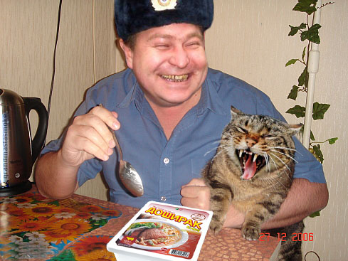 Фотожаба: Правильное питание для кота