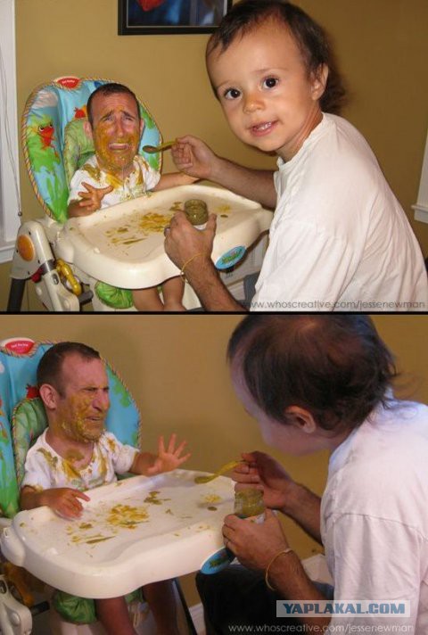 Это огромная ошибка - отфотошопить жену и сына