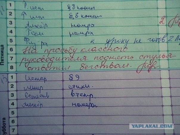 Записи в Дневниках