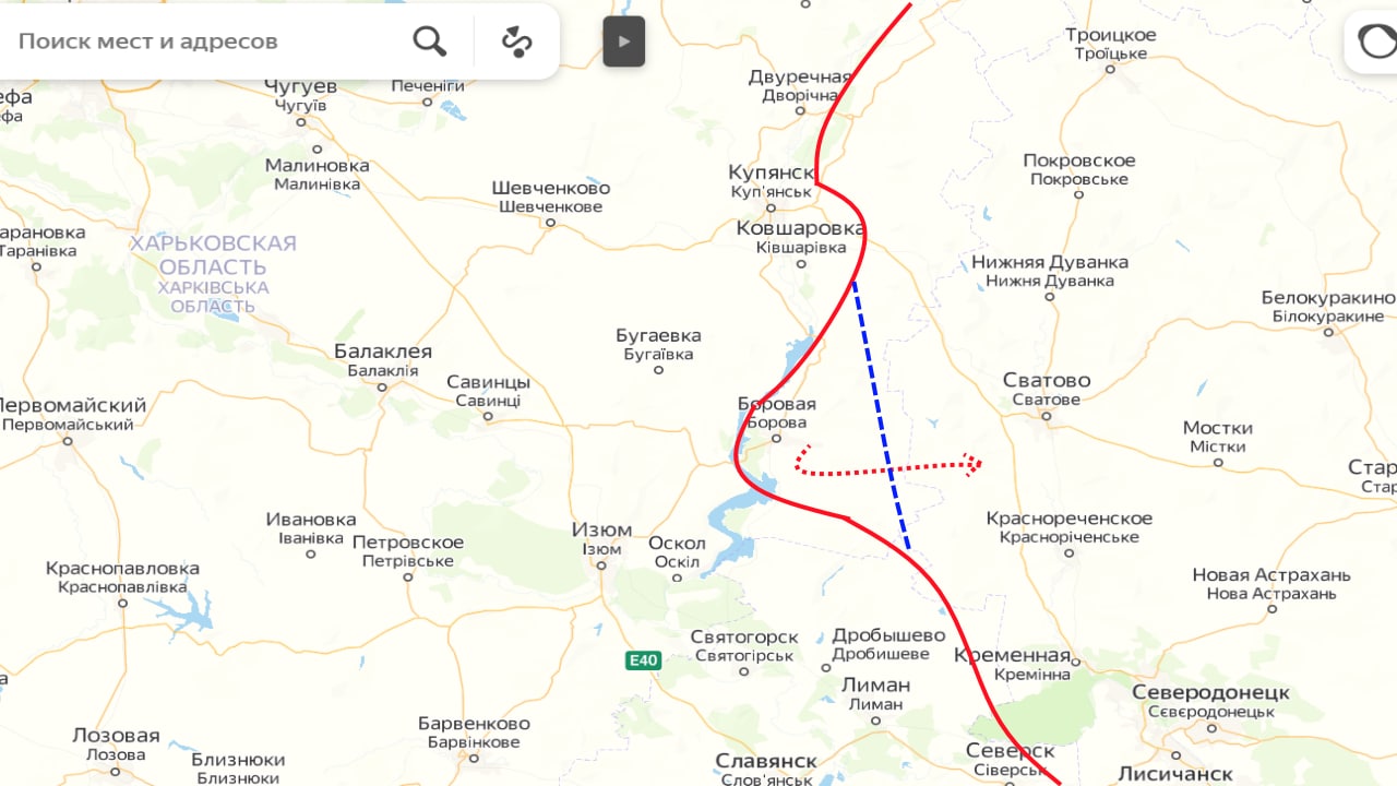 Карта украины сватово кременная