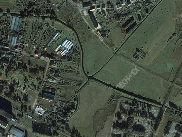 Реки Велна и Нельба пересекаются под прямым углом и не смешиваются