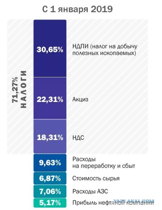 Путина удивил рост цен на бензин