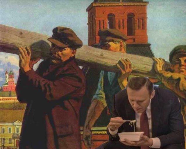 Фотошоп: А. Навальный и доширак