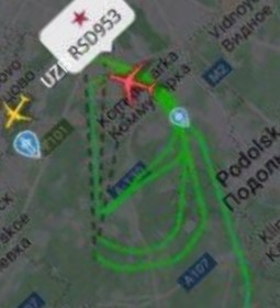 Над Москвой только что кружил Ил-96-400ВПУ Воздушный пункт управления