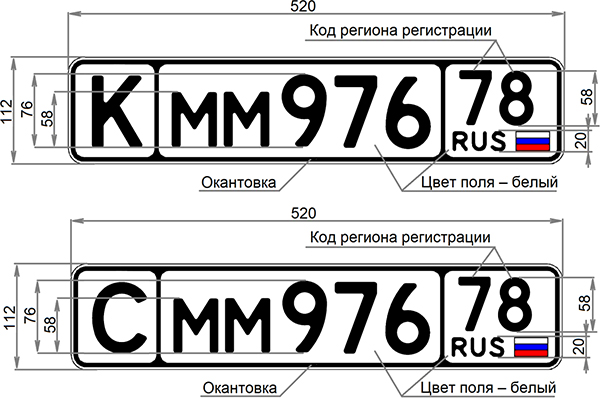 В России появятся новые автомобильные номера